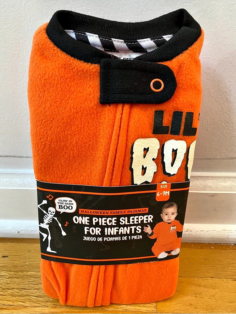 Lil Boo Halloween Family Pajamas One Piece Sleeper Baby 6-9M NWT